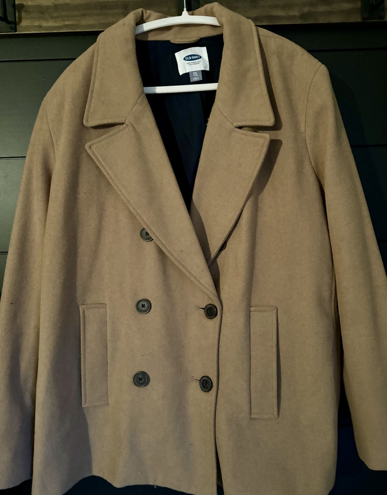 Plus-sized Pea coat